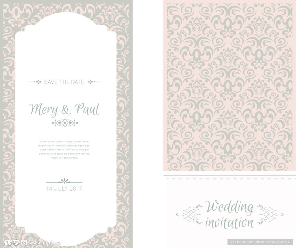 复古英伦婚礼邀请卡背景