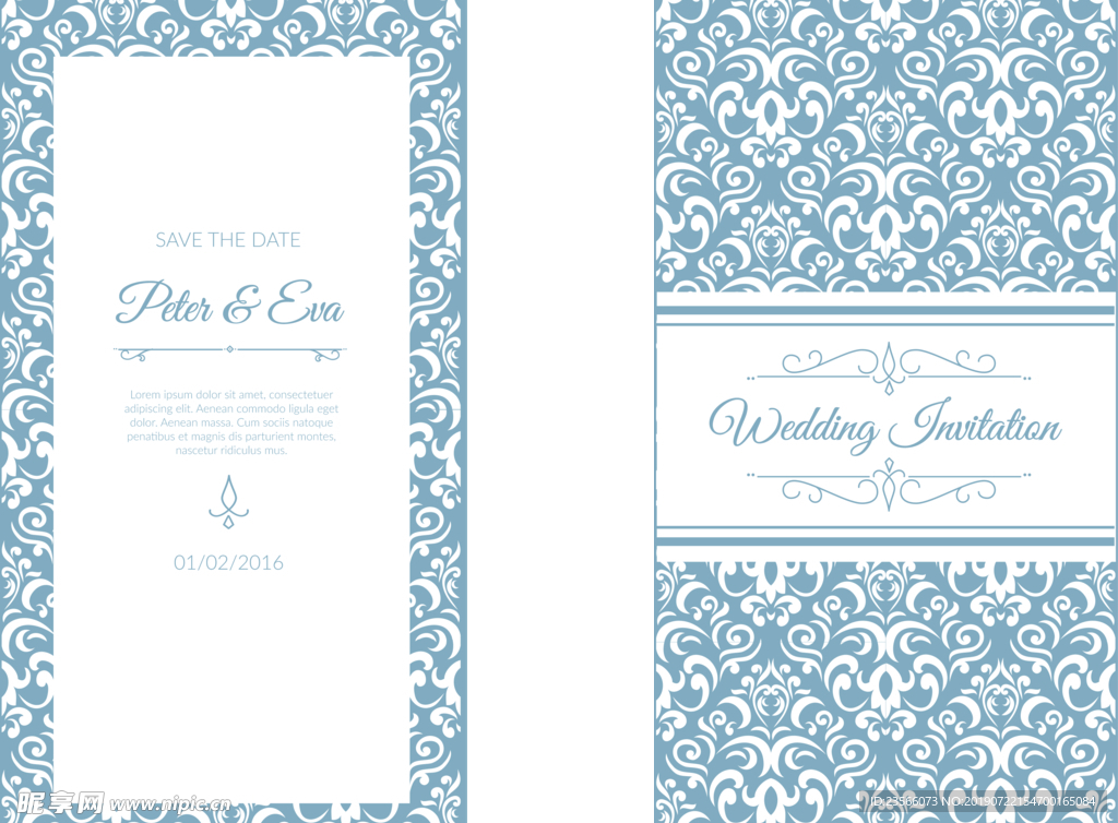 复古英伦婚礼邀请卡背景