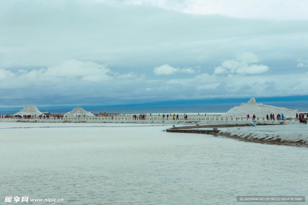茶卡盐湖 风光 青海湖风光 摄