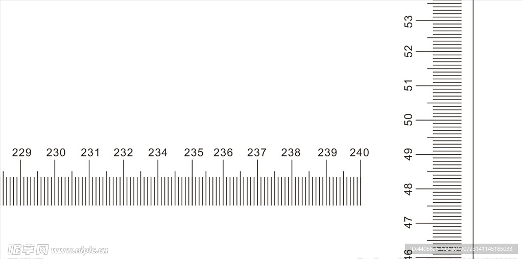 2400mm直尺源文件