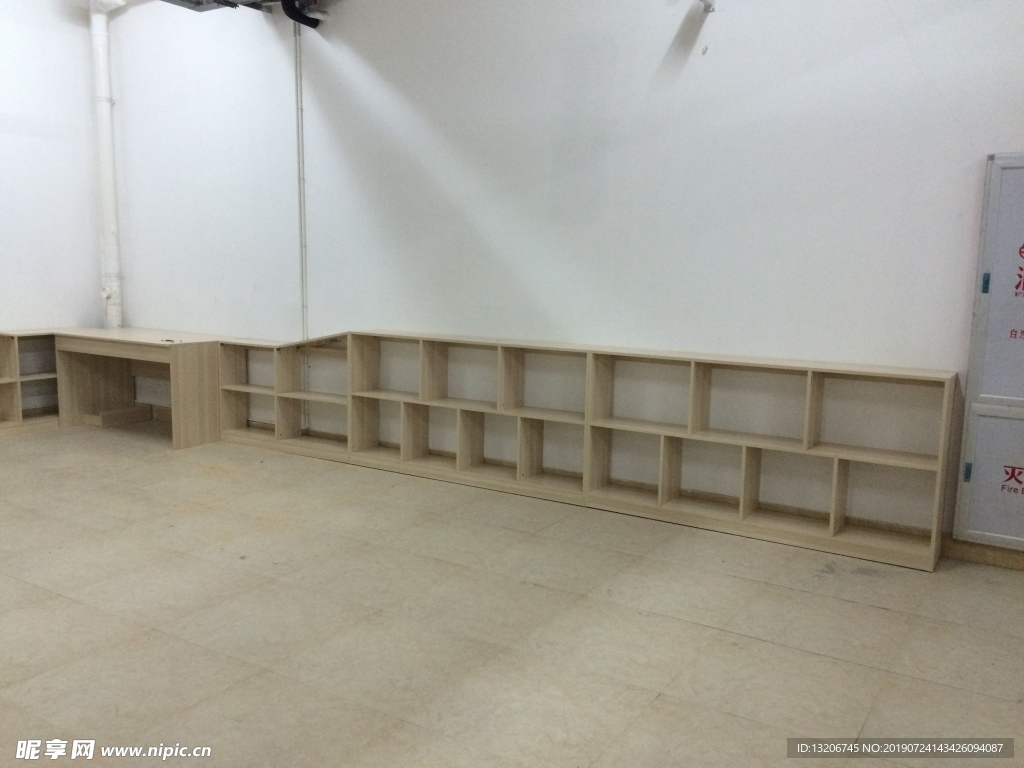 木纹图书馆矮柜书柜