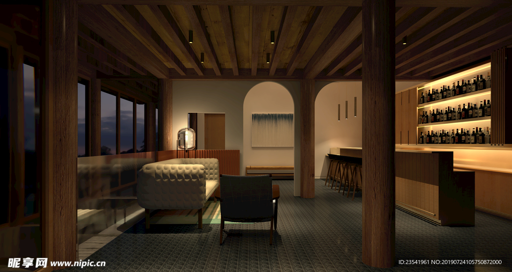 休闲酒店效果图