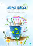 垃圾分类变废为宝图片素材