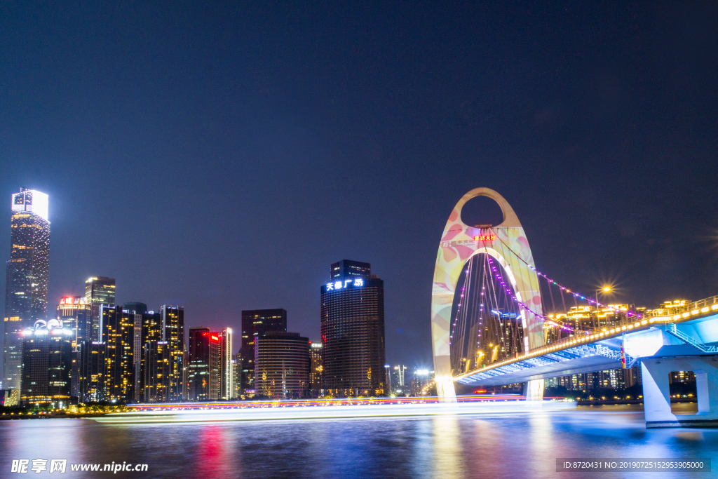 州城市夜色摄影图片