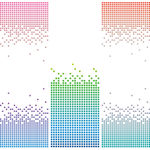 马赛克方格科技感渐变色背景素材