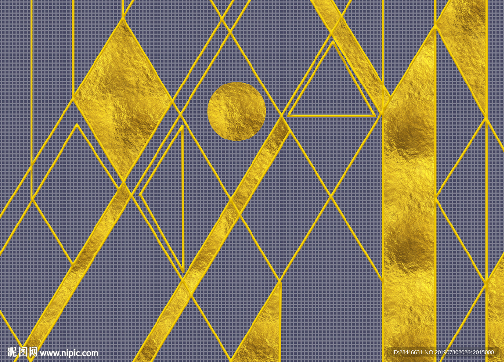 北欧几何地毯 背景墙