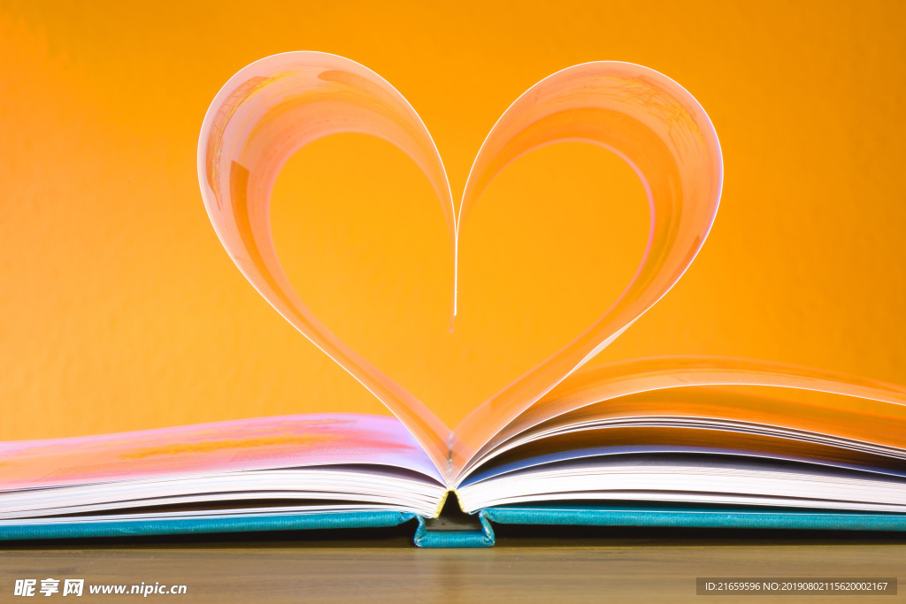 爱心 书   照片墙   黄色