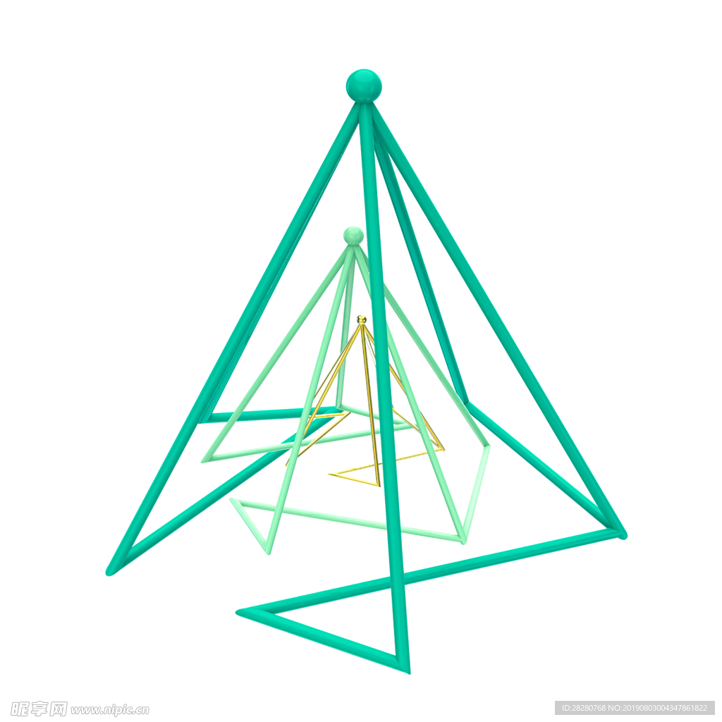 线性金属几何不规则图形