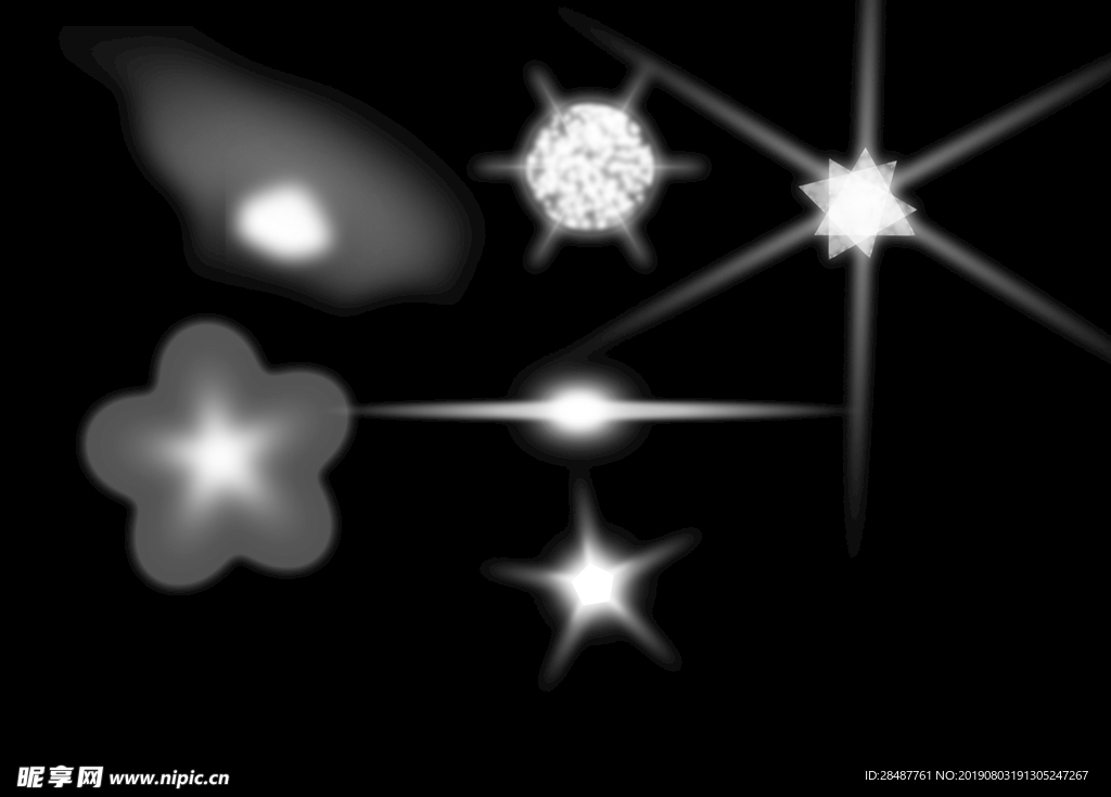 星光素材 发光素材 星空