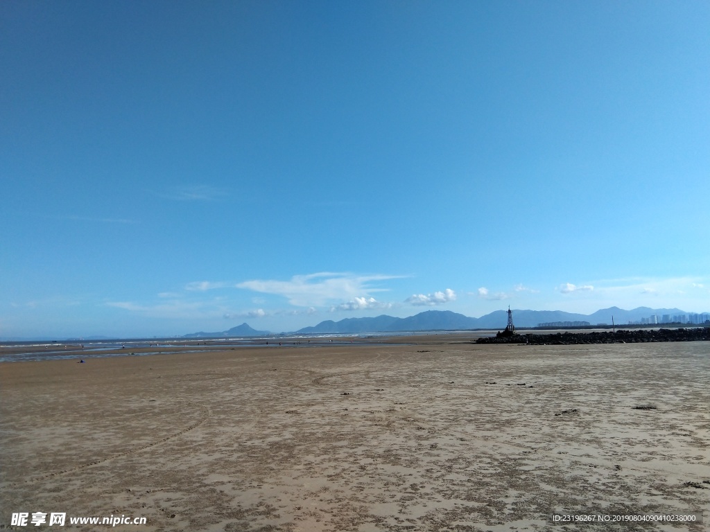 大海   晚霞   沙滩