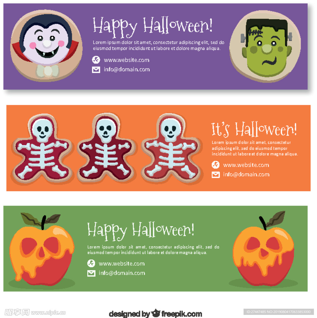 愉快万圣节横幅