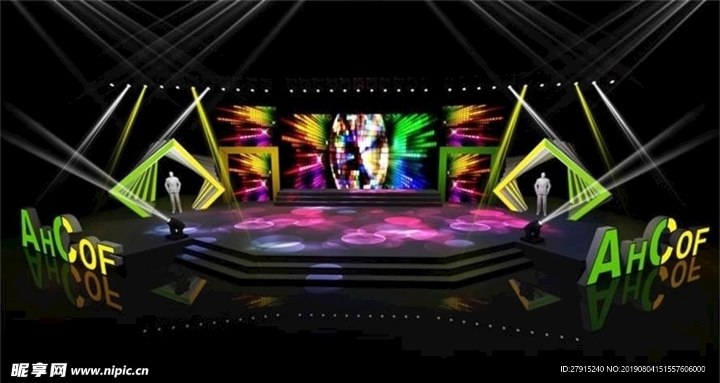 城市广场地产3d舞台