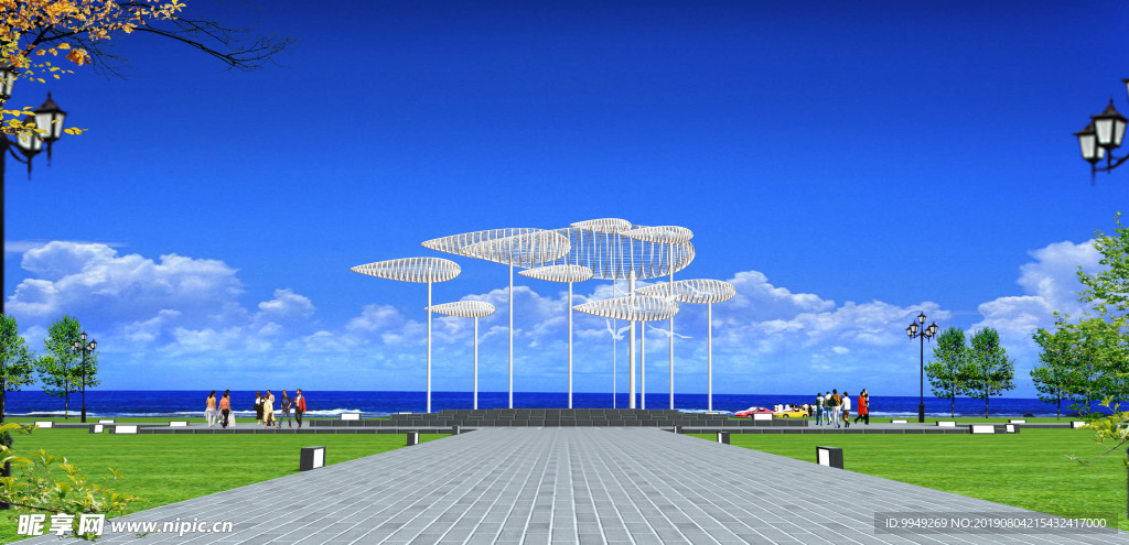 雕塑设计 模型 效果图 社会