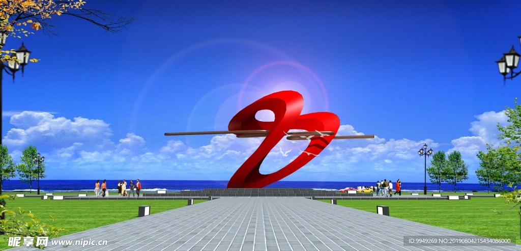 雕塑设计 模型 效果图 社会