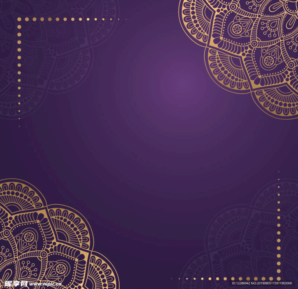 金色花卉纹理背景