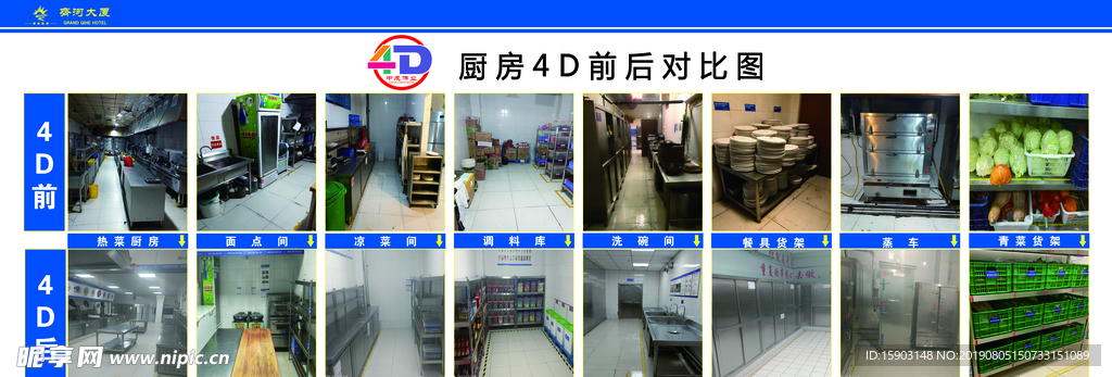 4D厨房前后对比图