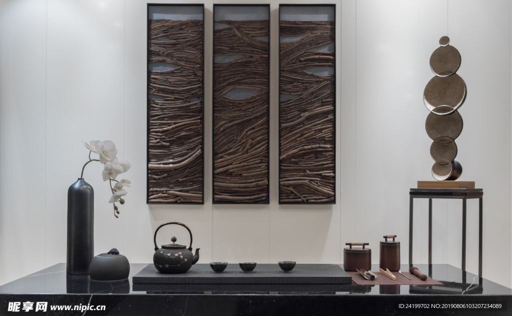 大气简约新中式客厅软装搭配