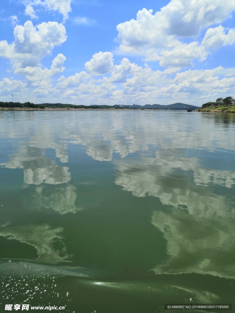 湘江水-古桑洲-倒影-天空之境