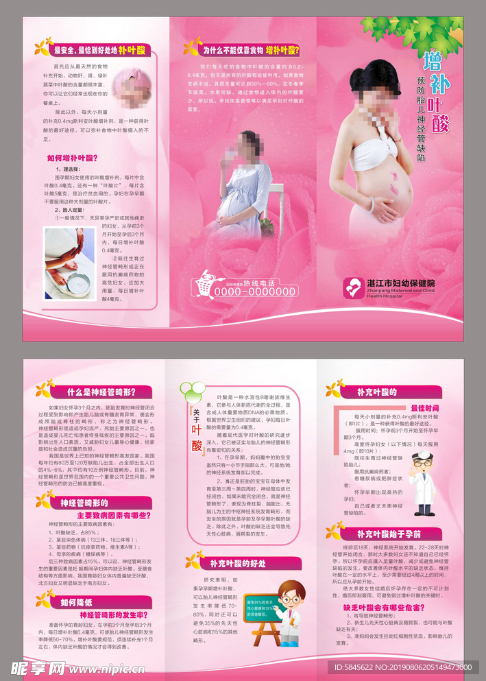 增补叶酸预防神经折页