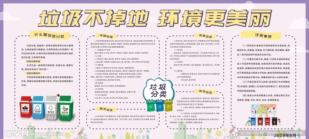 垃圾分类保护环境宣传