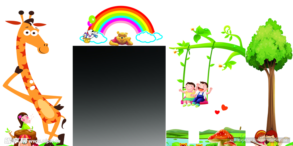 幼儿园电梯形象