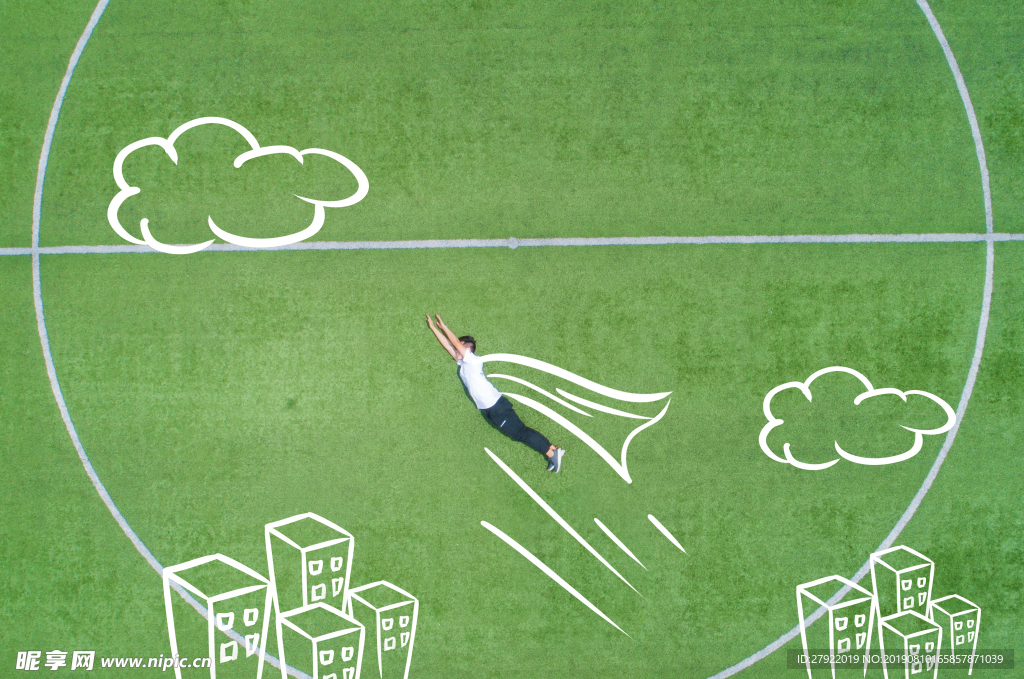 自由飞翔超人创意