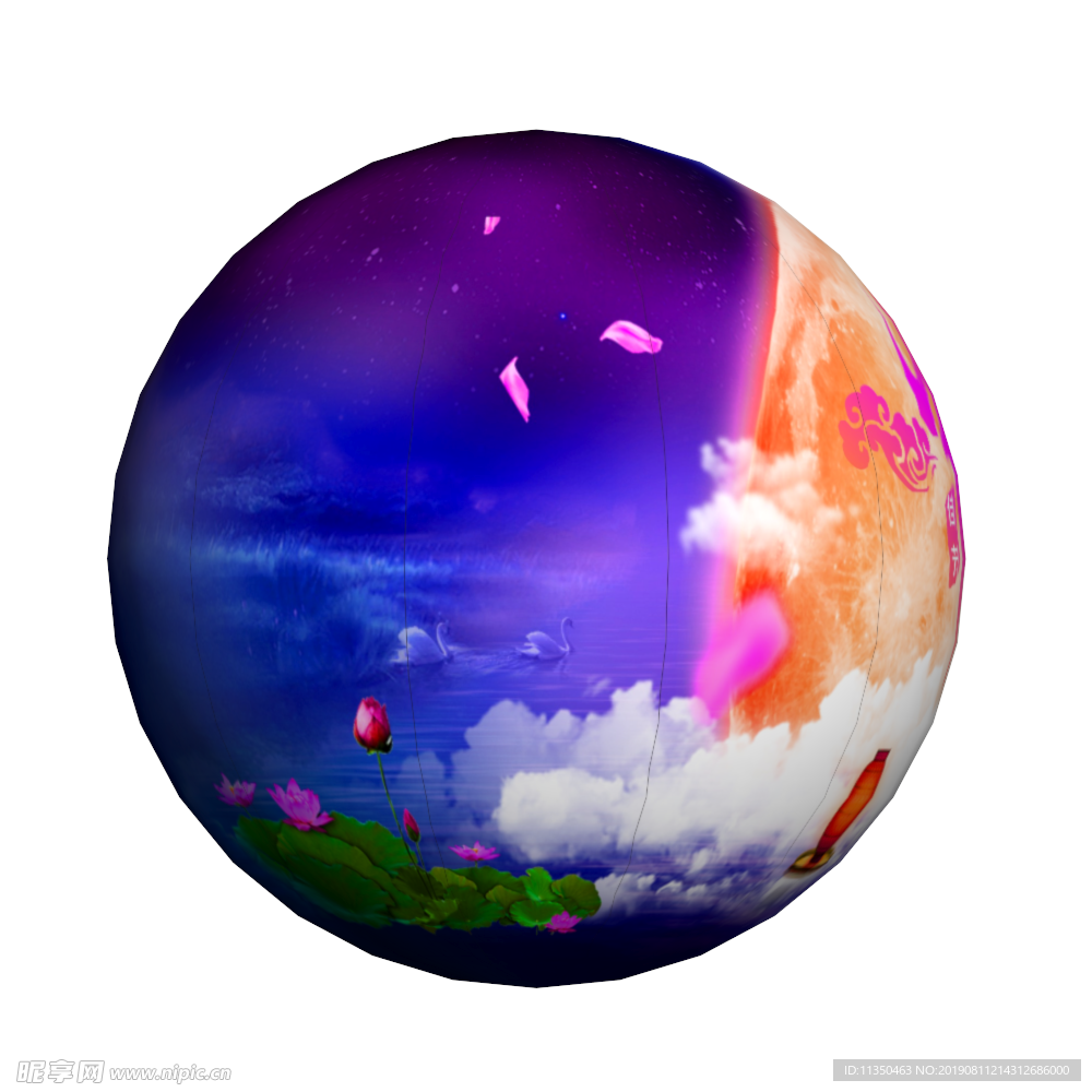 中秋 月球气模 月球 充气模型