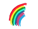 笔刷彩虹 笔触彩虹