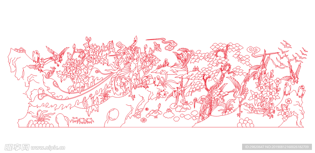 百鸟朝凤cdr矢量图