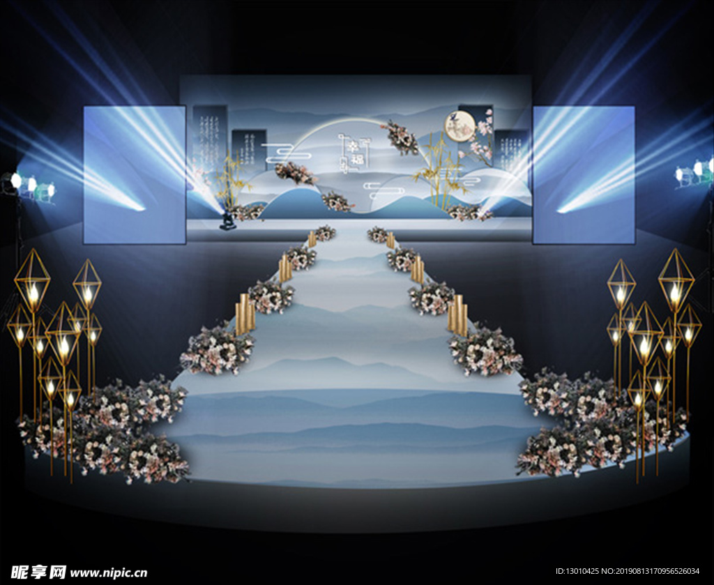 新中式婚礼效果图