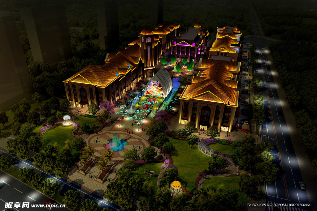 婚庆广场景观照明