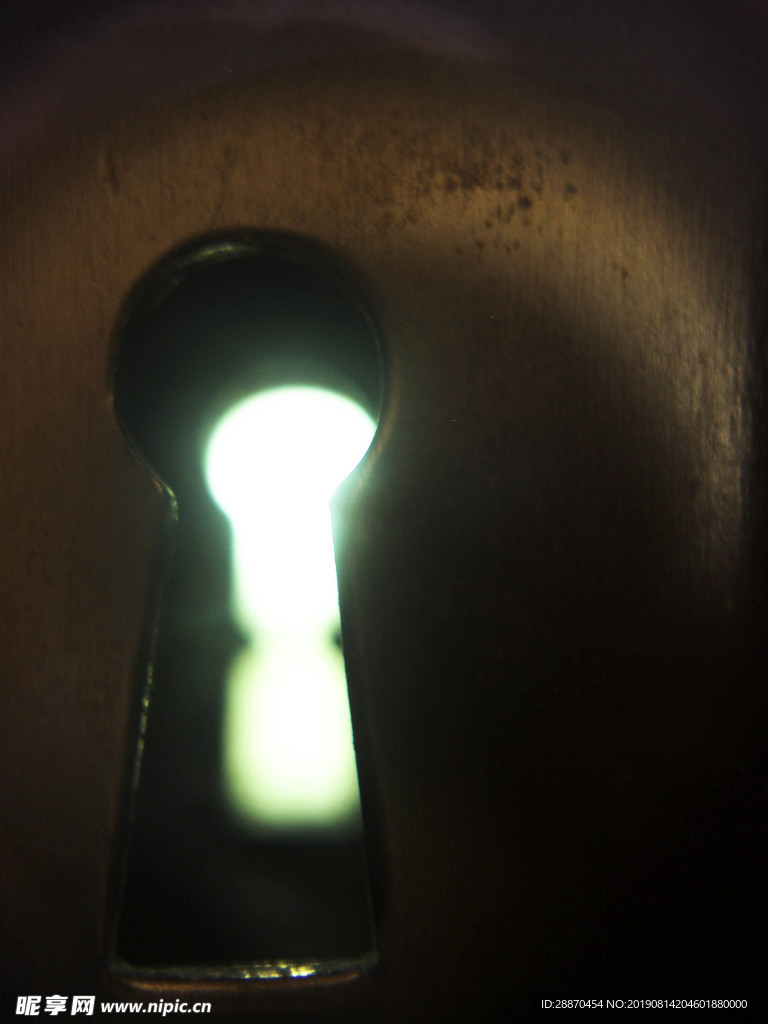 匙孔的特写镜头