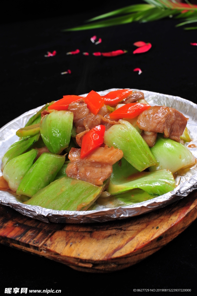 牛肉芥菜 青菜牛肉 铁板虾酱芥