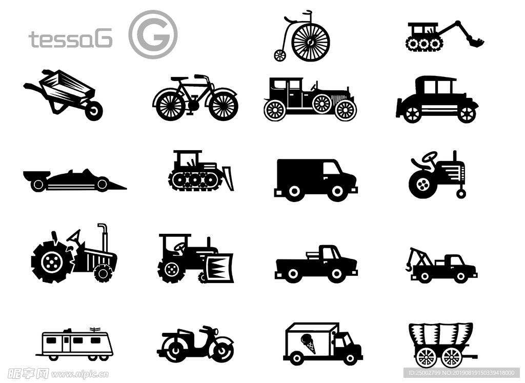 18款矢量车辆图形