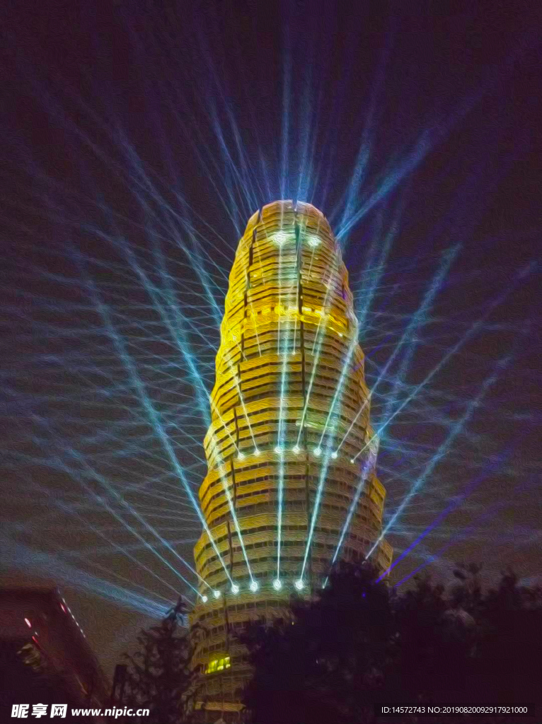 大玉米地标建筑广告摄影