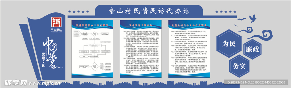 代办流程 制度造型  制度牌