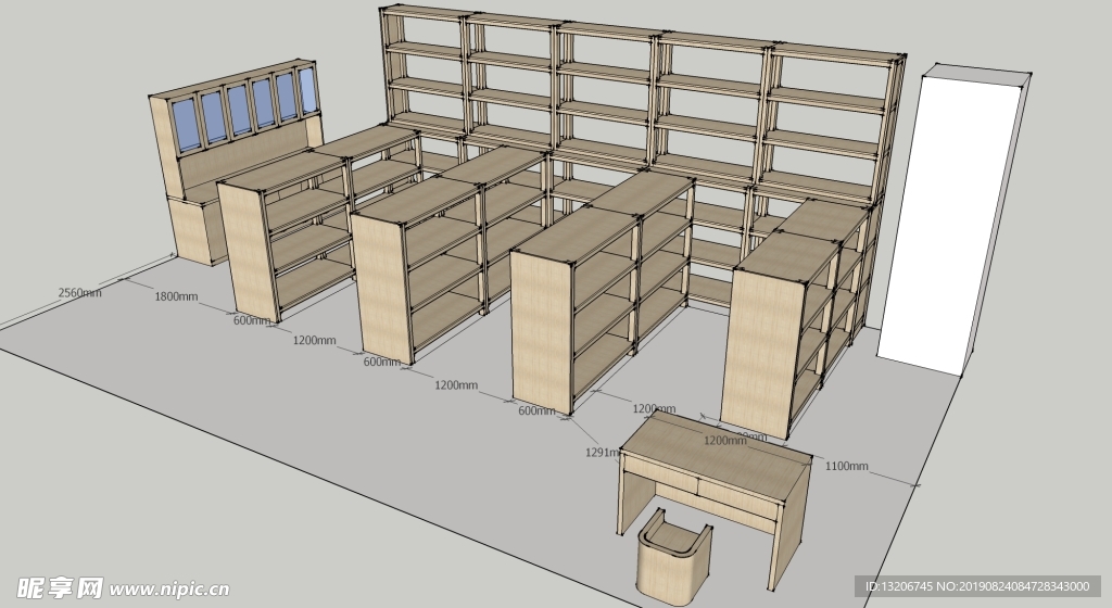 学校档案室档案架书架