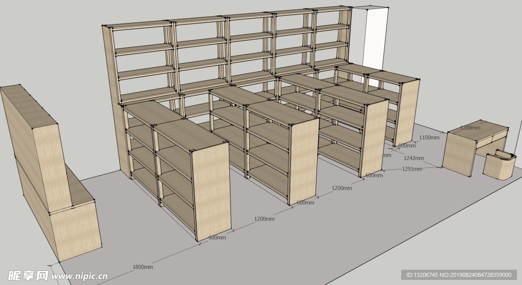 学校档案室档案架书架