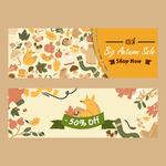 创意秋天促销banner