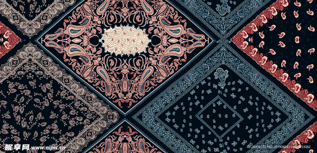 数码印花 复古 时尚