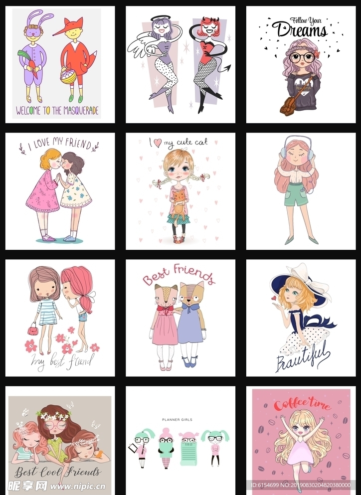 可爱动漫女生头像