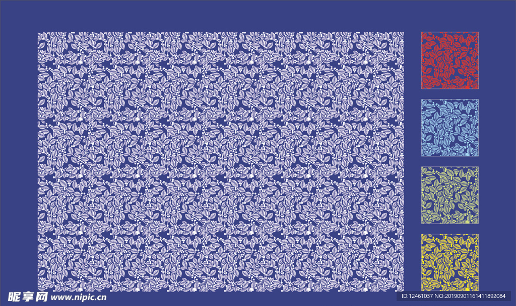 树叶底纹无缝衔接