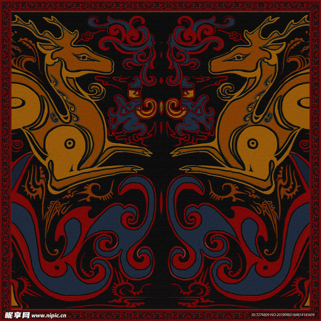 唐汉背景花纹古代花纹