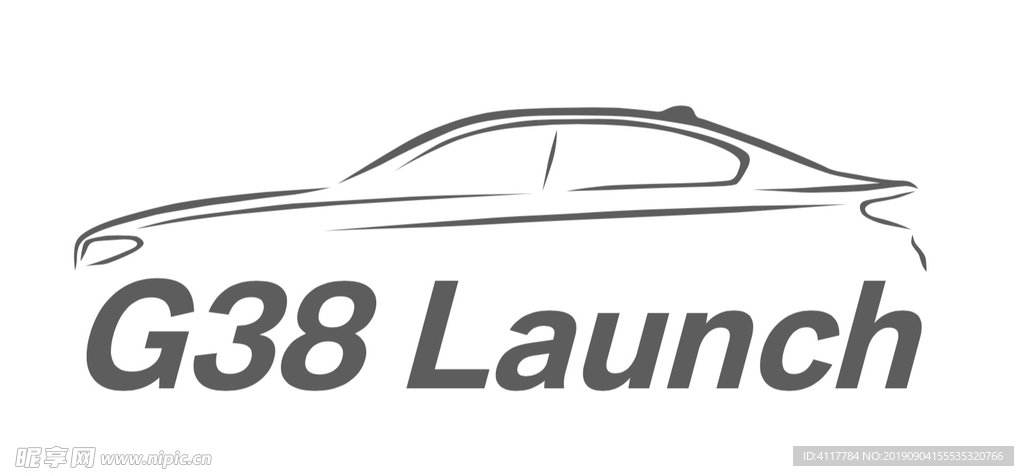 BMW 宝马 5系 线条 剪影