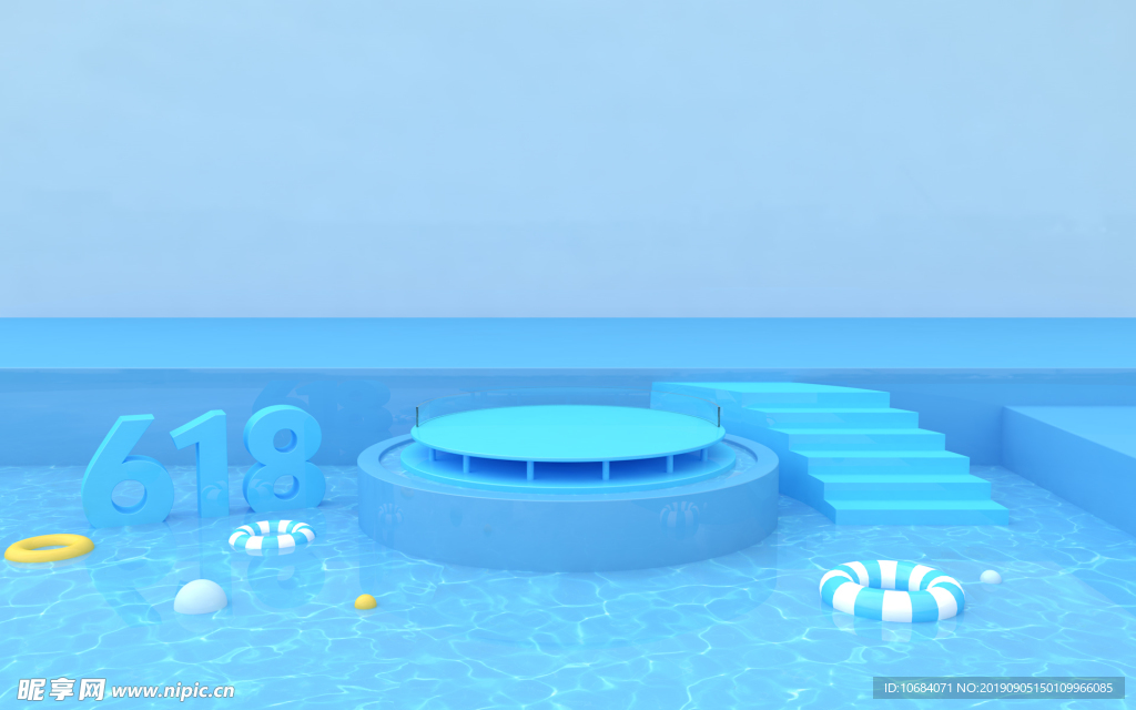 高清创意C4D立体空间背景图片