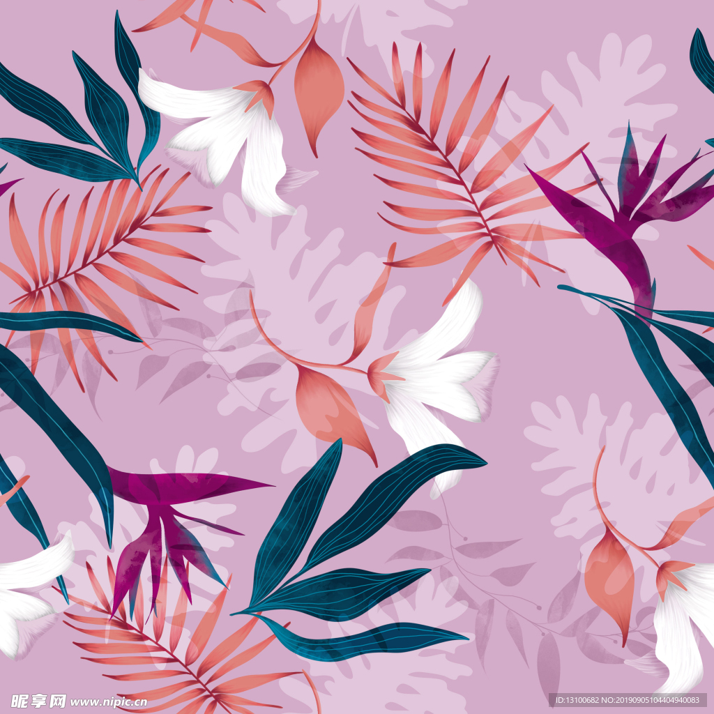 方巾 丝巾 女装图案 数码印花