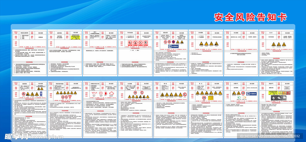 交通安全风险告知卡