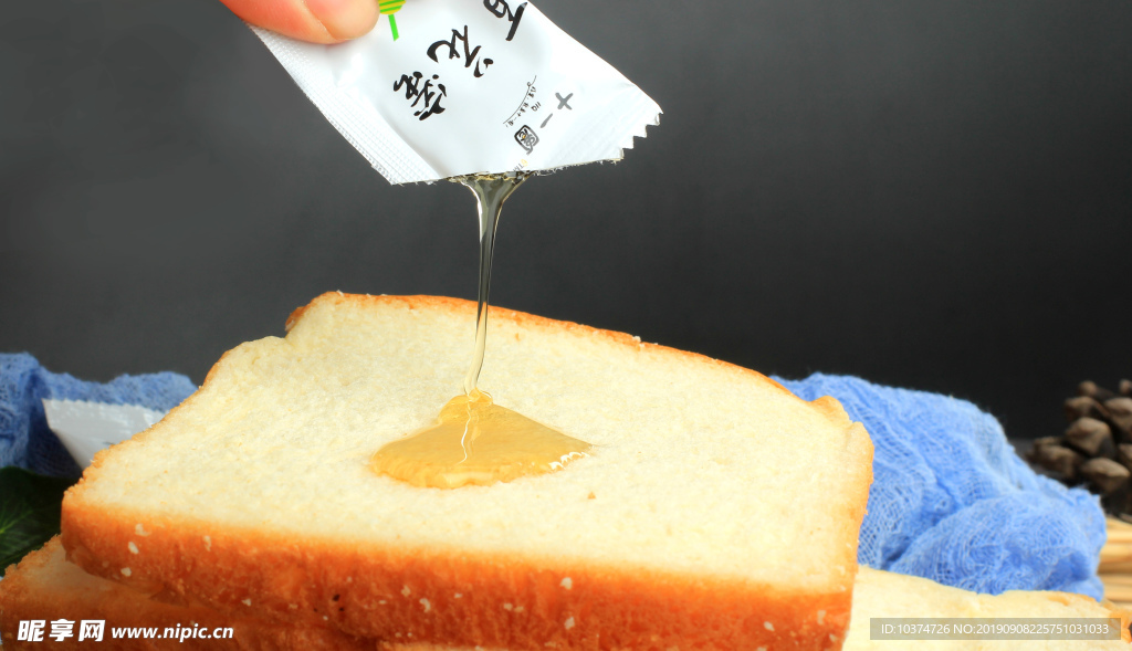 小袋装蜂蜜百花蜜产品美食摄影产