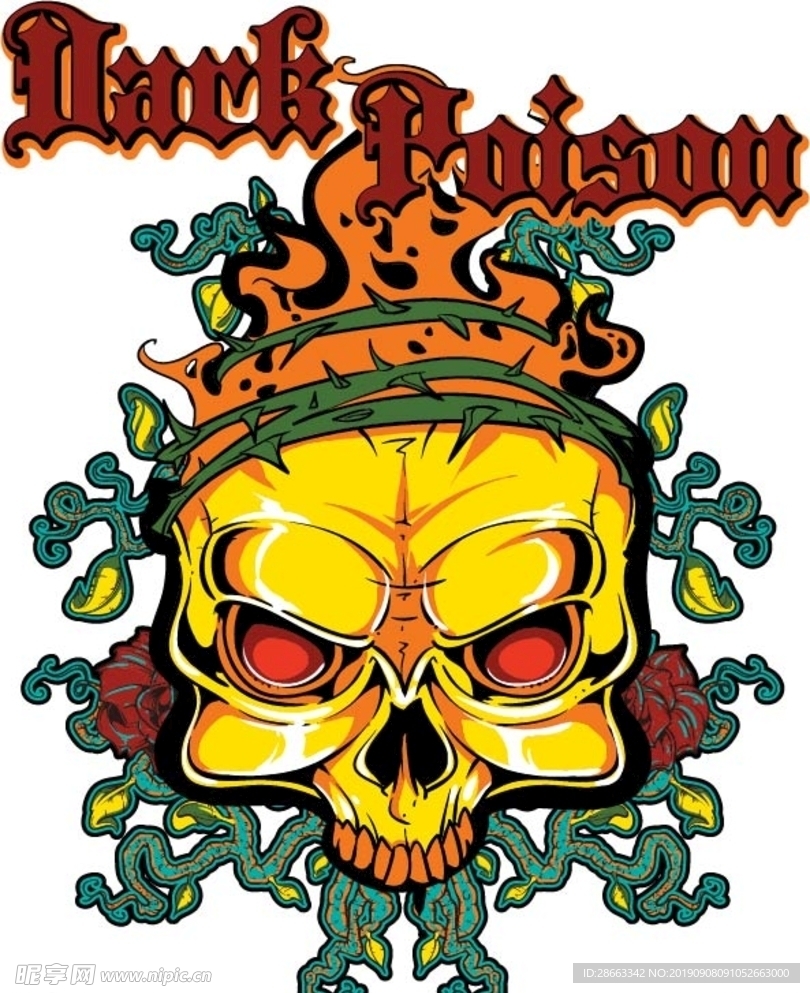 大牌男装 骷髅头