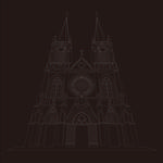 圣心大教堂矢量图